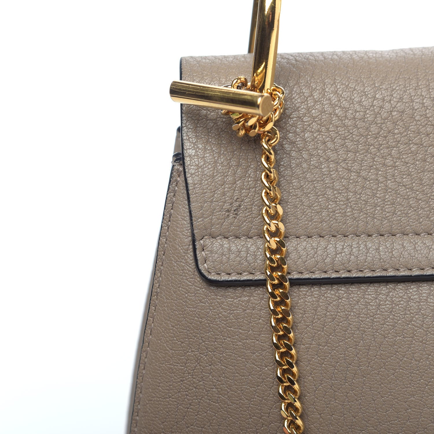 Chloe Grained Lambskin Drew Shoulder Bag Motty Grey 12 of 14