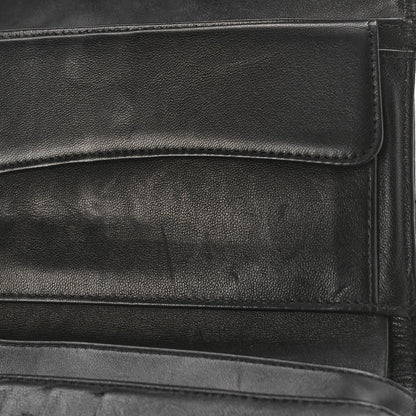 Chanel Lambskin Quilted Large Flap Wallet Black 7 of 13
