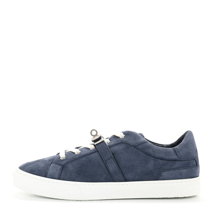 Hermes Chevre Velours Day Mens Sneakers 42 Bleu Celeste 1 of 9