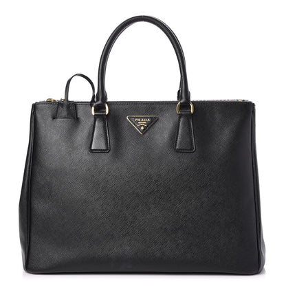 Prada Saffiano Large Galleria Double Zip Tote Black 1 of 8