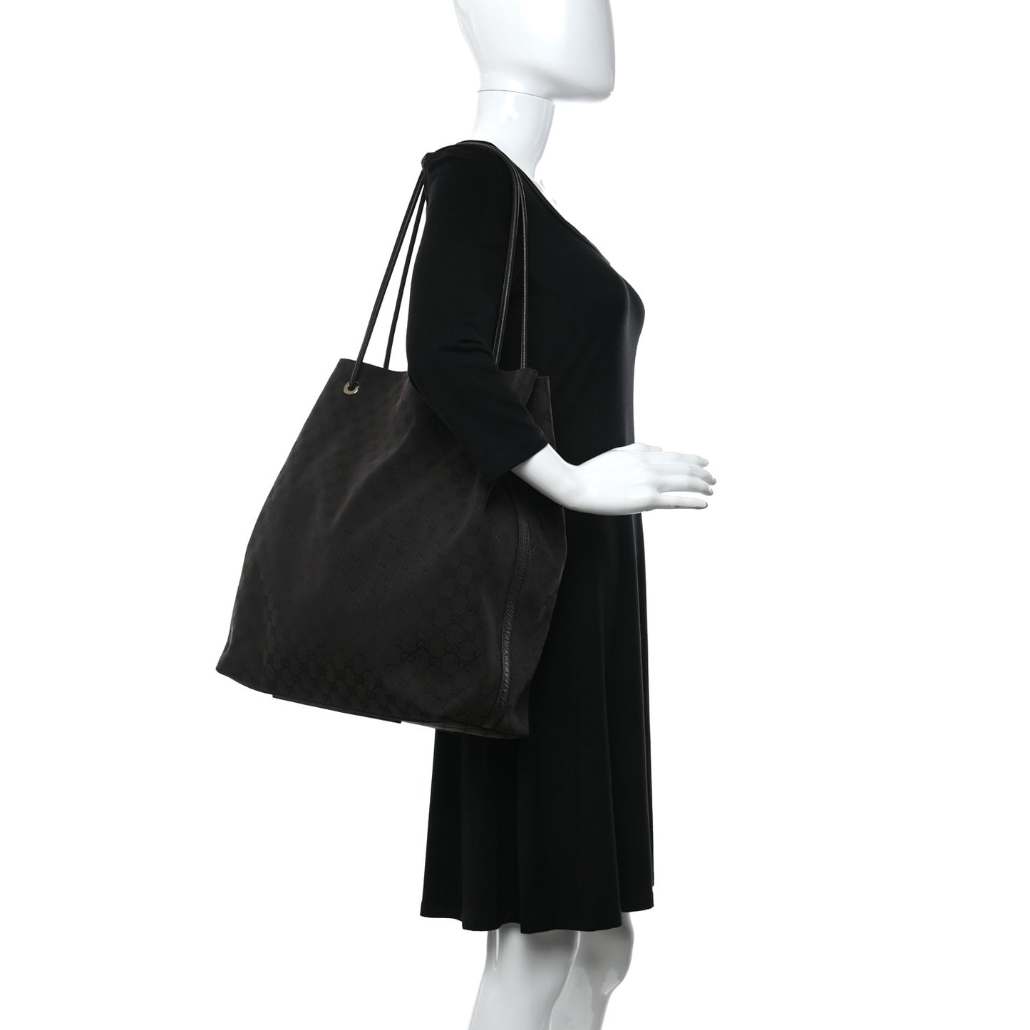 Monogram Large Gifford Shopping Tote Brown