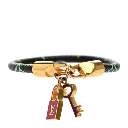 Louis Vuitton Monogram Multicolor Luck It Bracelet 19 Black 1 of 6