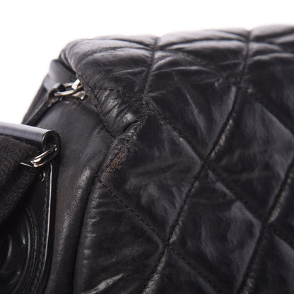 Chanel Aged Calfskin Quilted Expandable Messenger Black 17 of 18