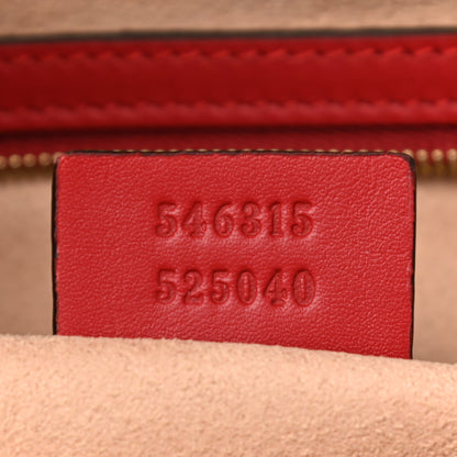 Gucci GG Supreme Monogram Blooms Medium Zippered Bucket Tote Beige Blue Navy Hibiscus Red 9 of 10