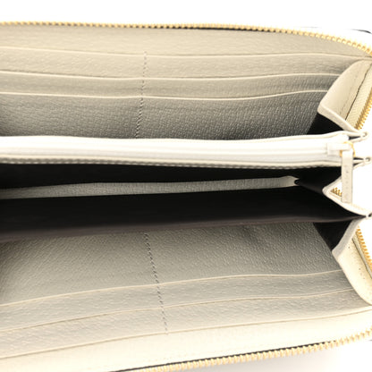Gucci GG Supreme Monogram Flora Ophidia Zip Around Wallet White 5 of 9