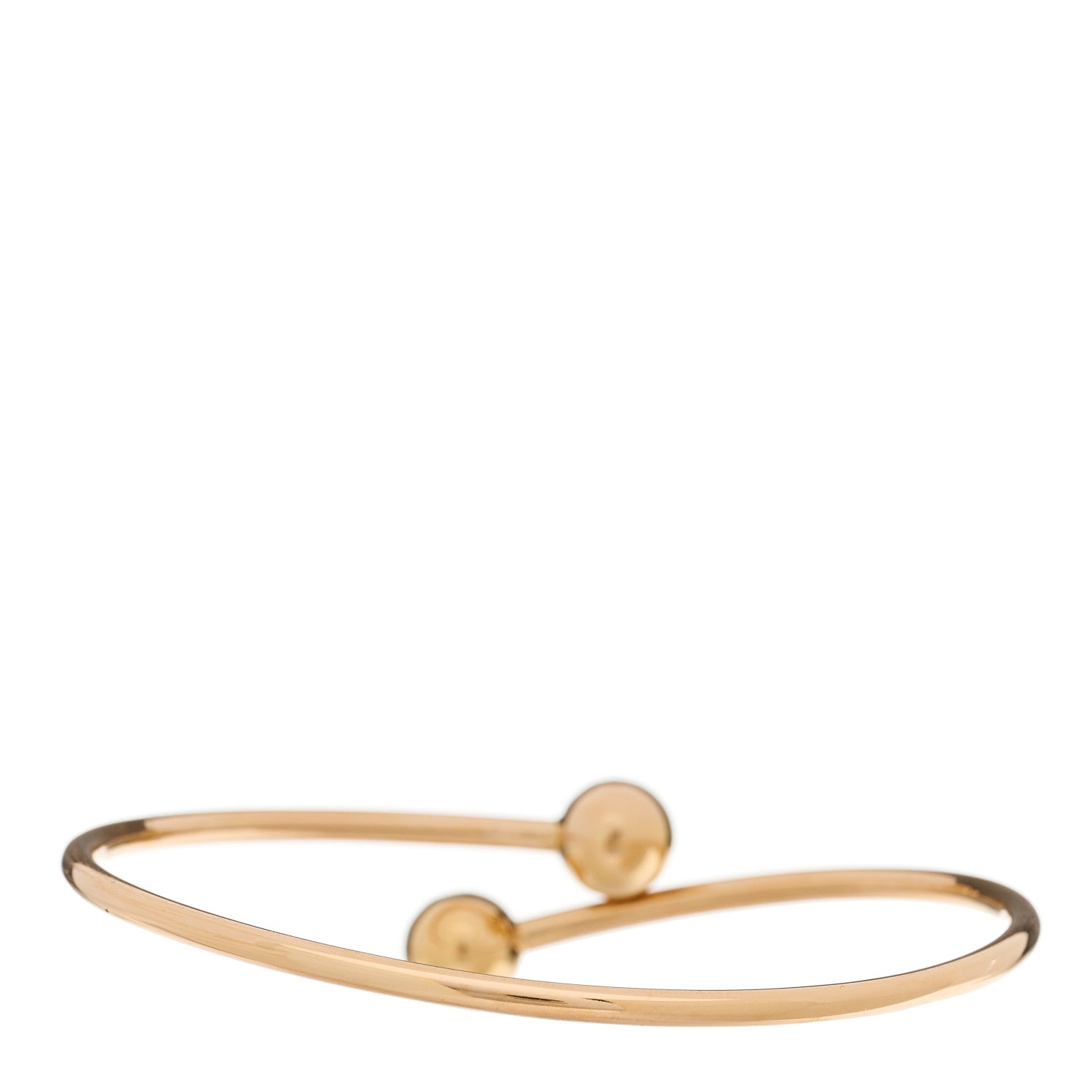Tiffany 18K Rose Gold 8mm HardWear Ball Bypass Bracelet 1716522