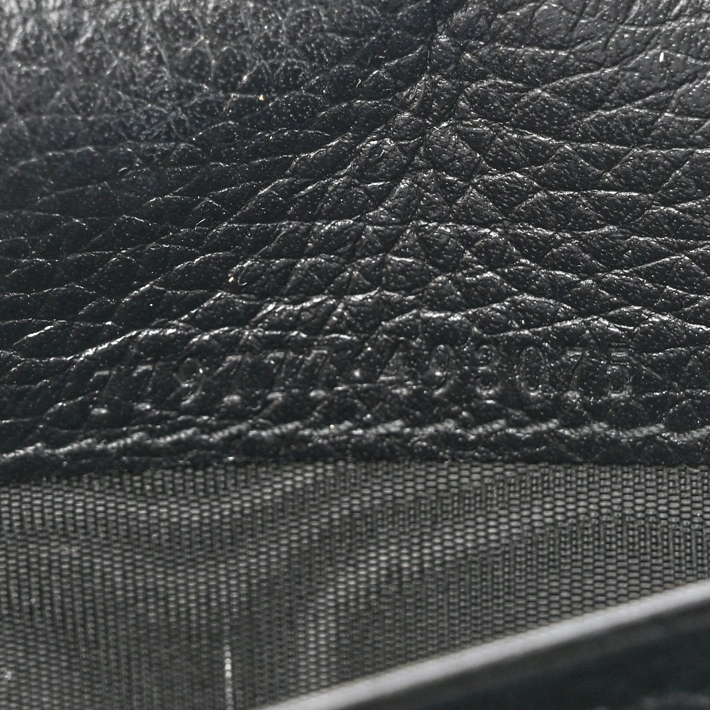 Calfskin GG Marmont Chain Wallet Bag Black