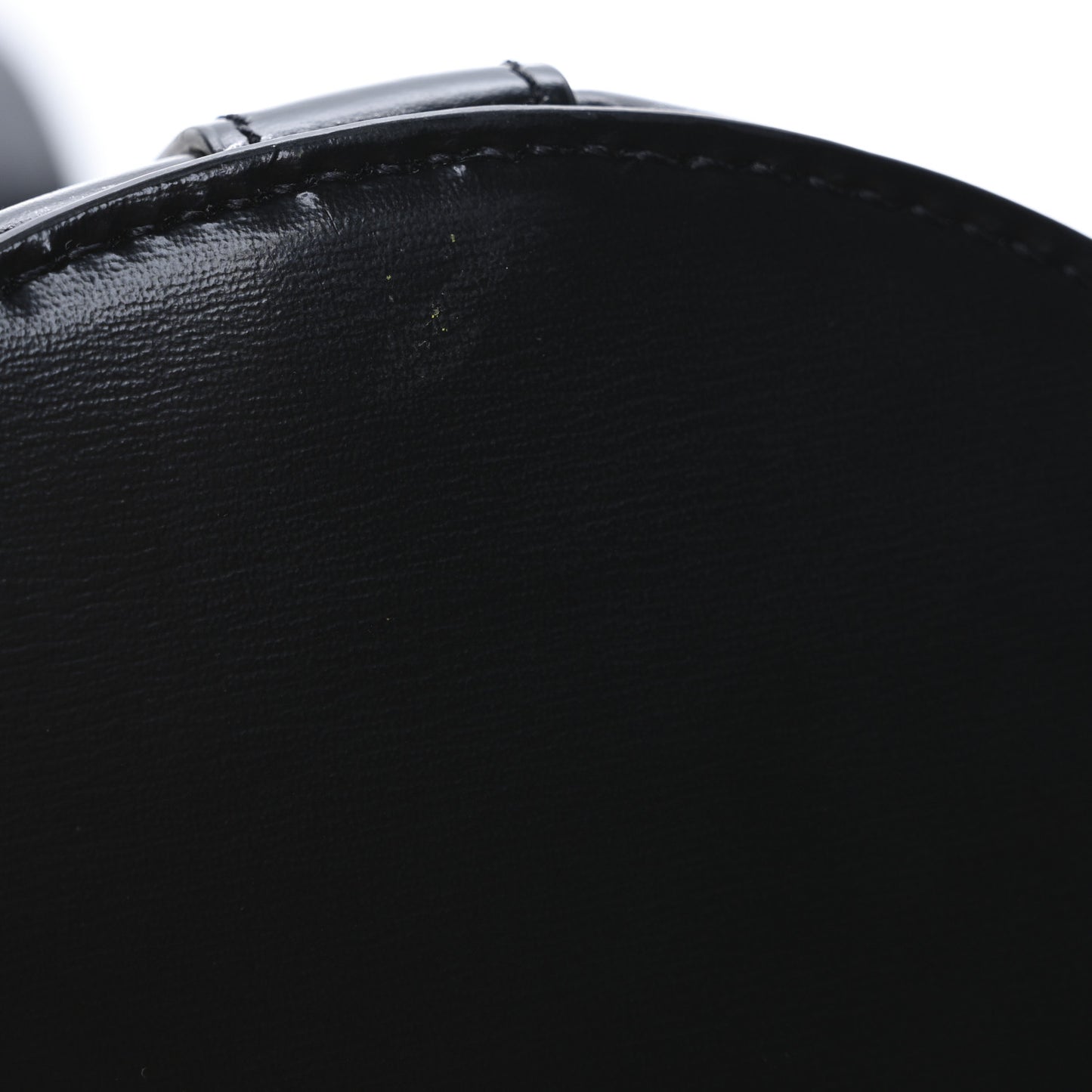 Shiny Calfskin Triomphe Bucket Bag Black