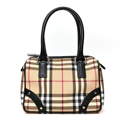 Burberry House Check Studded Satchel Black 1 of 10