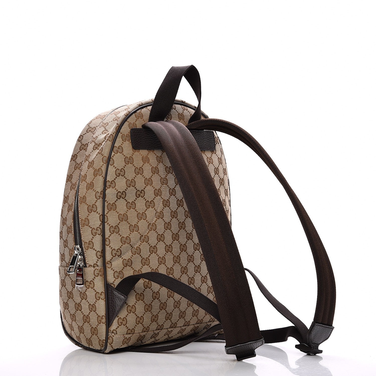 Gucci GG Monogram Travel Backpack Dark Brown 3 of 8