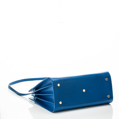 Saint Laurent Calfskin Small Sac De Jour Blue Majorelle 4 of 7