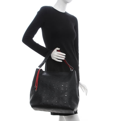 MCM Grained Calfskin Large Klara Hobo Black 3 of 9