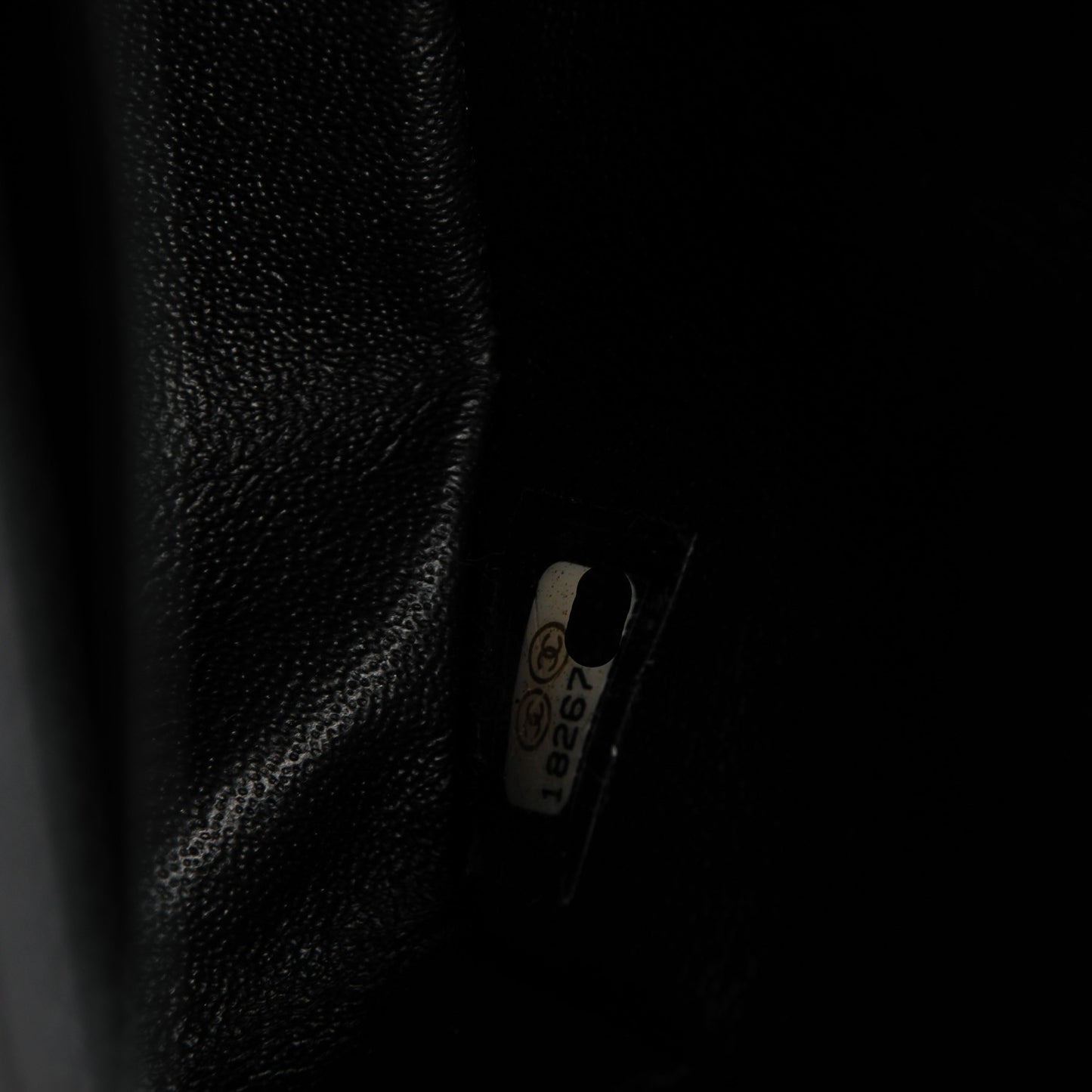 Lambskin Quilted Mini Square Flap Black