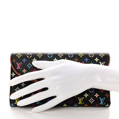 Louis Vuitton Monogram Multicolor Eugenie Wallet Black Grenade 2 of 9