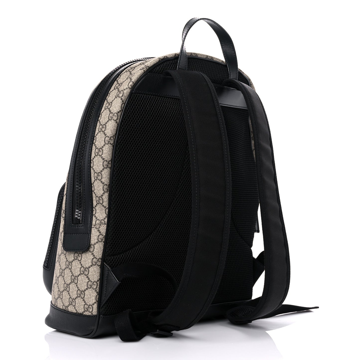 GG Supreme Monogram Medium Backpack Black