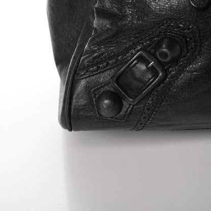 Balenciaga Agneau Giant Brogues Hardware Mid Day Black 10 of 15