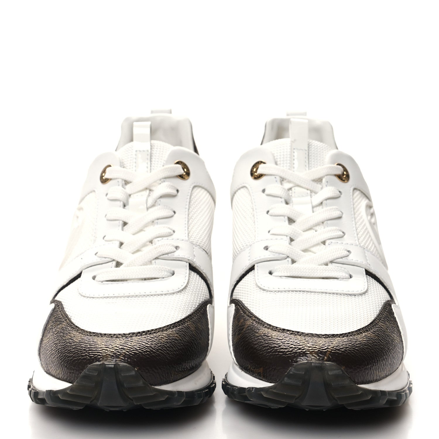 Louis Vuitton Calfskin Monogram Run Away Sneakers 39 White 2 of 7