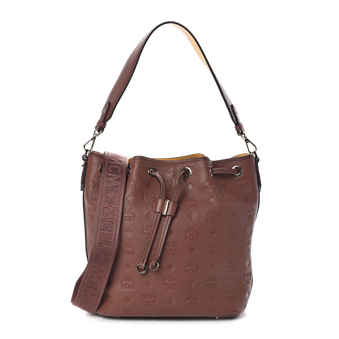 Calfskin Ottomar Monogram Essential Bucket Brown