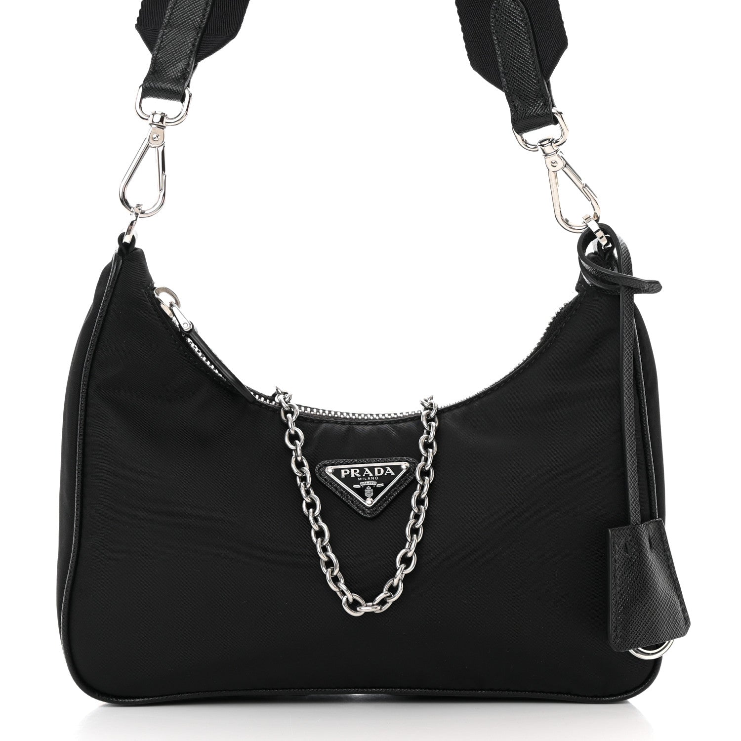 Prada Nylon Re-Edition 2005 Shoulder Bag Black 10 of 15