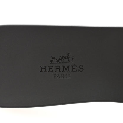 Hermes Rubber Aloha Sandals 38 Black 7 of 9