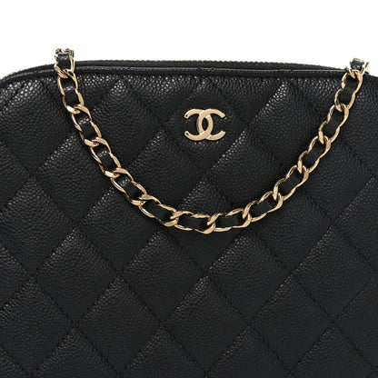 Chanel Caviar Quilted Classic Clutch With Chain Black 8 of 11