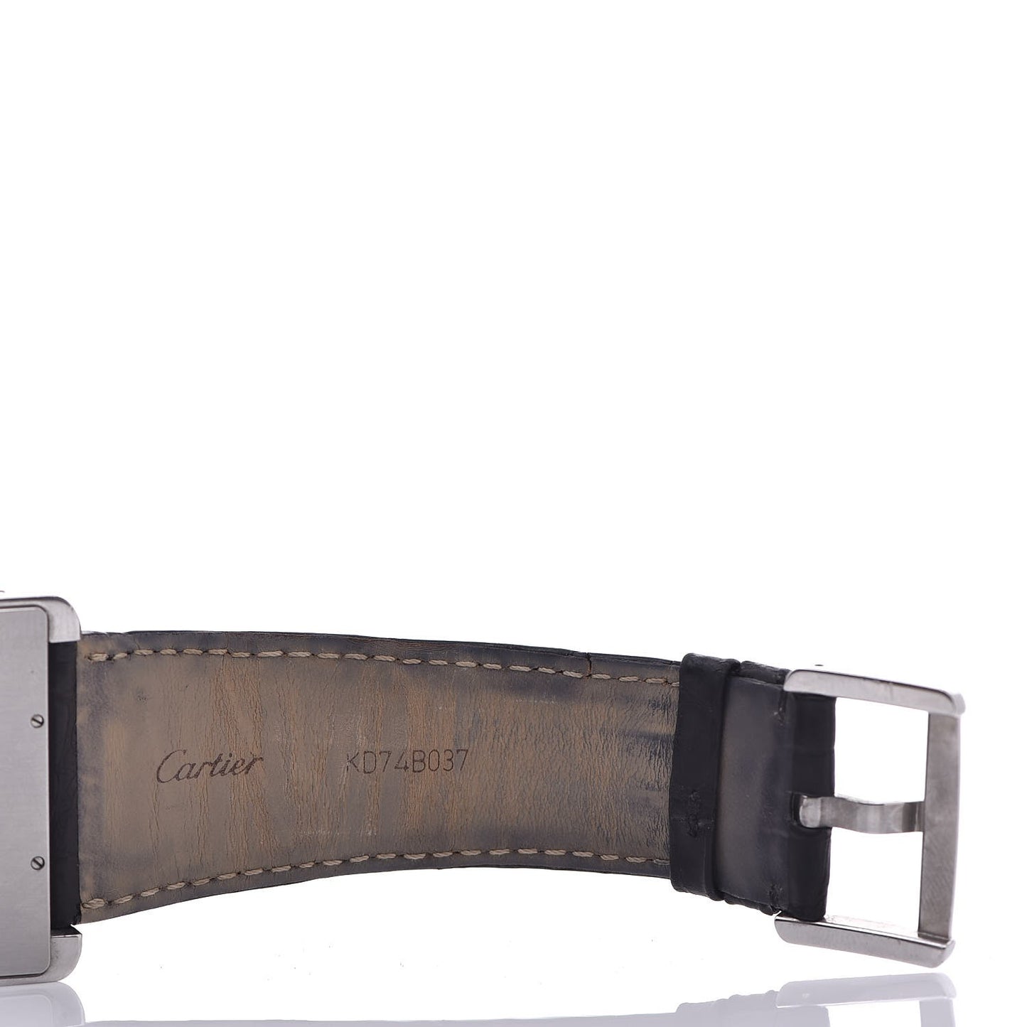 Stainless Steel Alligator 38mm Tank Divan Automatic Watch