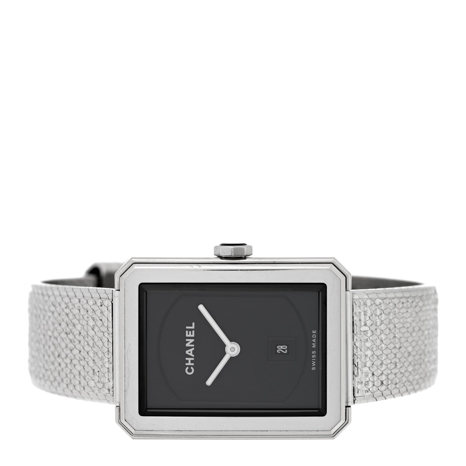 Chanel Stainless Steel 26mm Boy-friend Tweed Quartz Watch Black 2 of 6