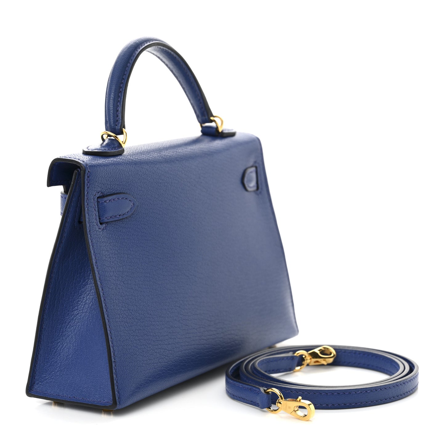 Chevre Mysore Mini Kelly Sellier 20 Bleu Royal