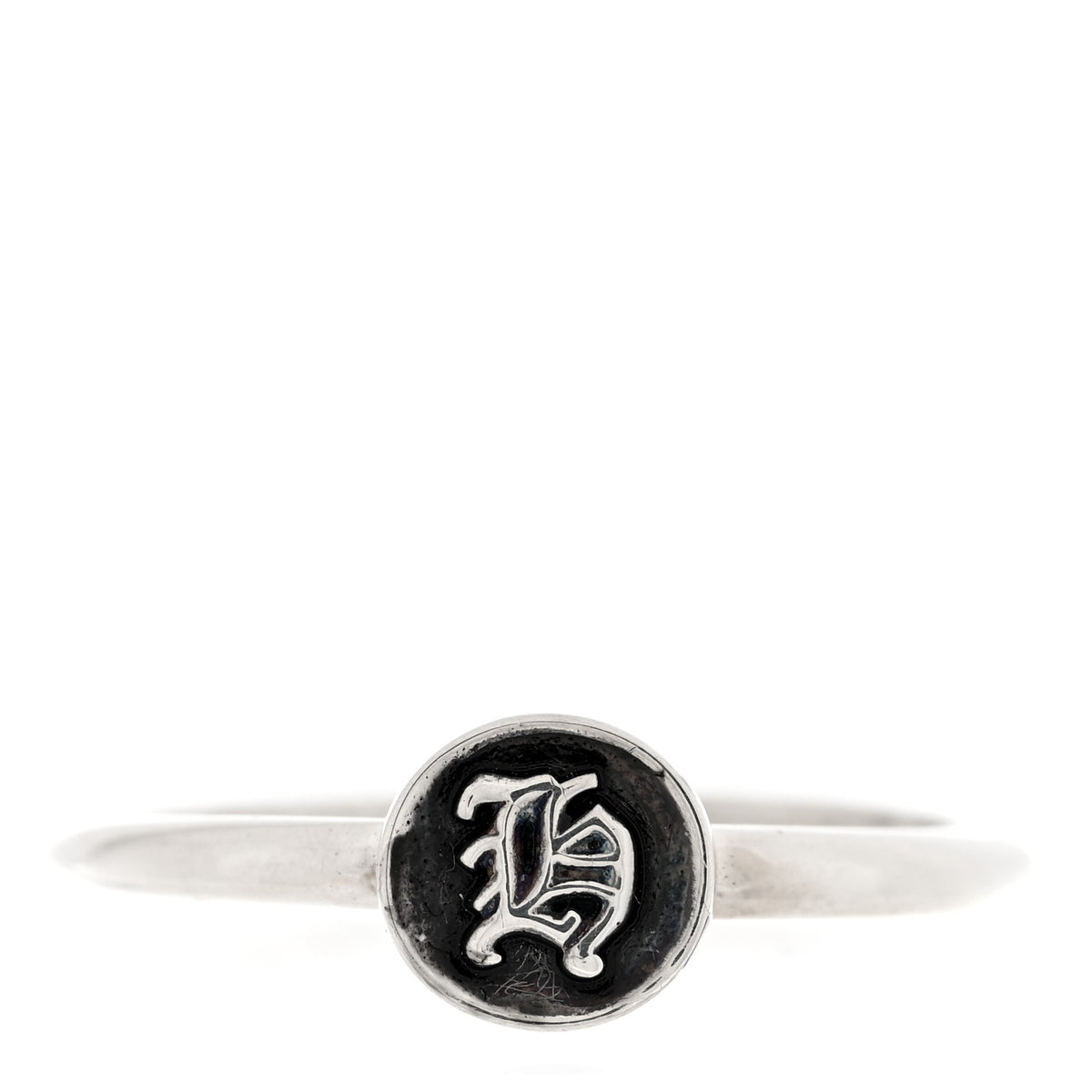 Sterling Silver Bubblegum Alphabet H Ring 52 6