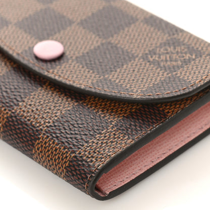 Louis Vuitton Damier Ebene Rosalie Coin Purse Rose Ballerine 9 of 9