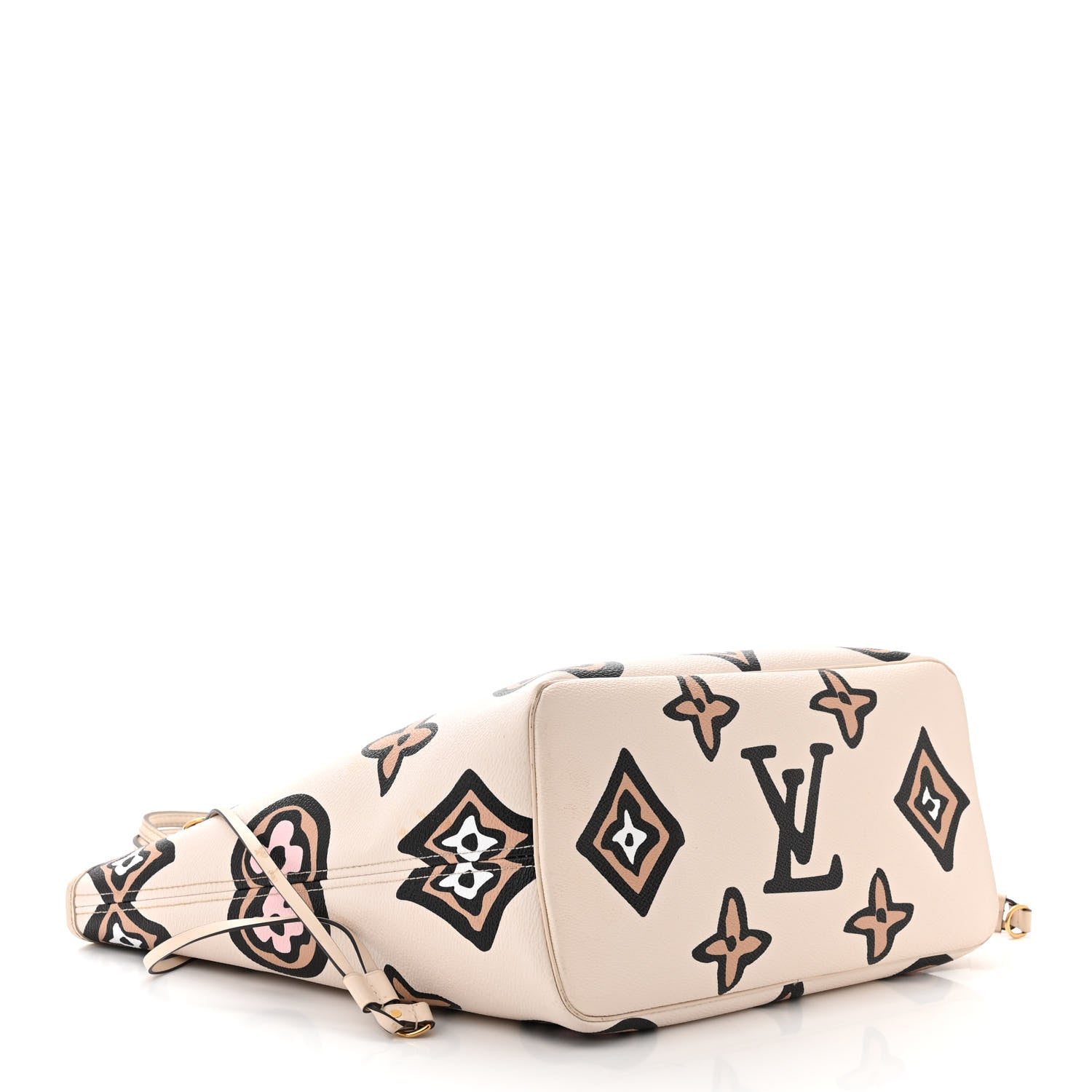 Louis Vuitton Monogram Giant Wild at Heart Neverfull MM Creme 4 of 13