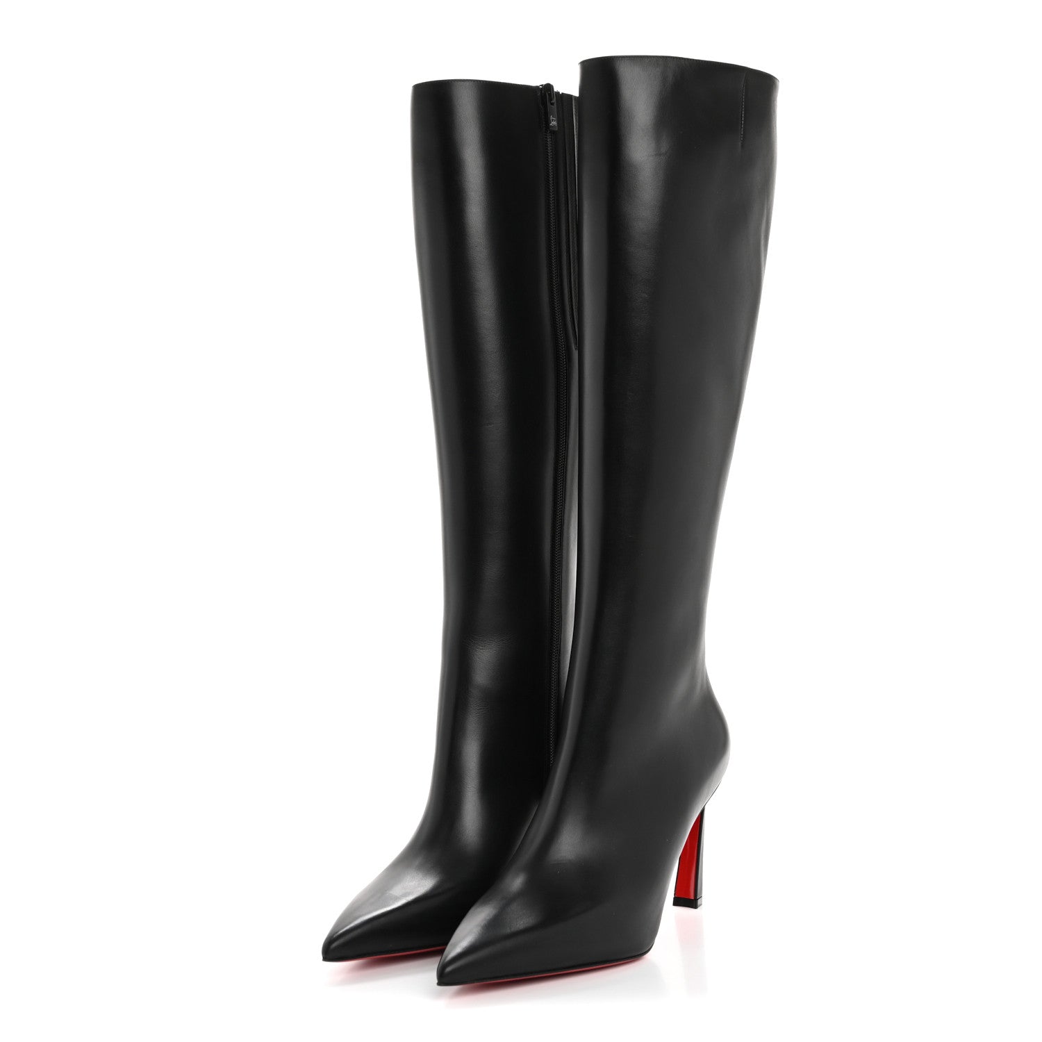 Christian Louboutin Calfskin Condora Botta 85 Knee Boots 40 Black 3 of 8