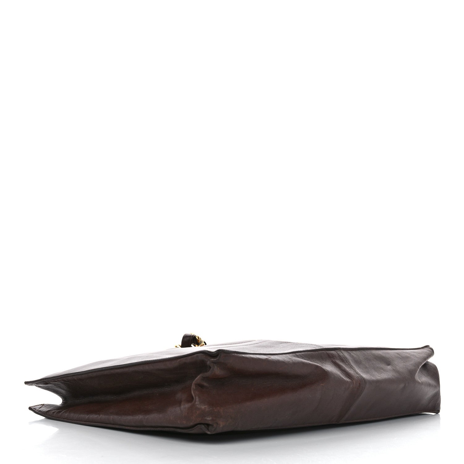 Chanel Lambskin CC Tote Brown 4 of 17