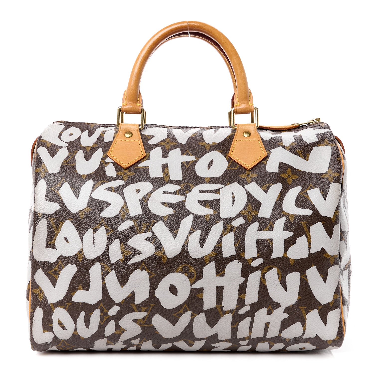 Louis Vuitton Monogram Graffiti Speedy 30 Silver 1 of 16