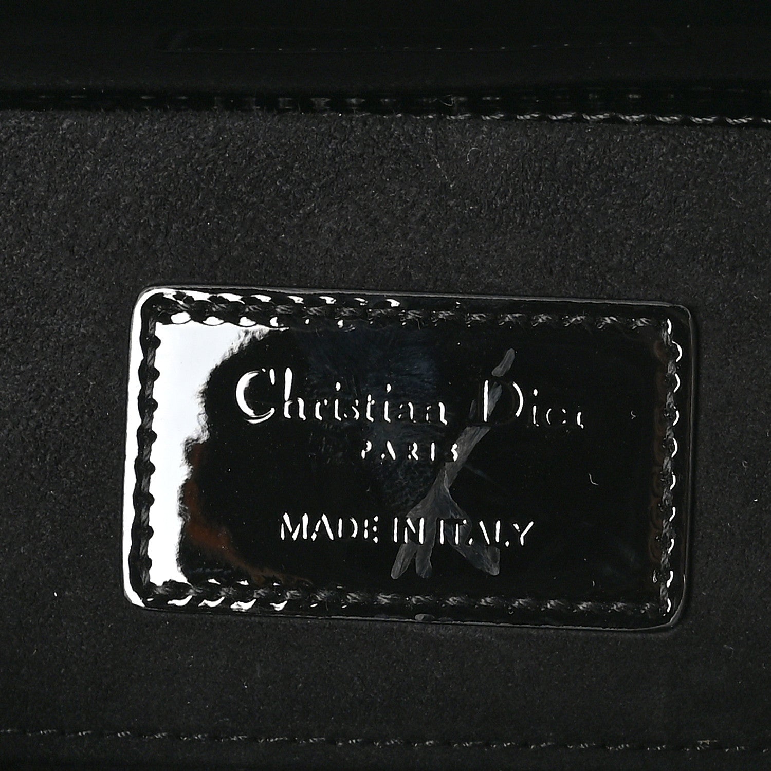 Christian Dior Patent Cannage Small Lady D-Joy Black 6 of 9