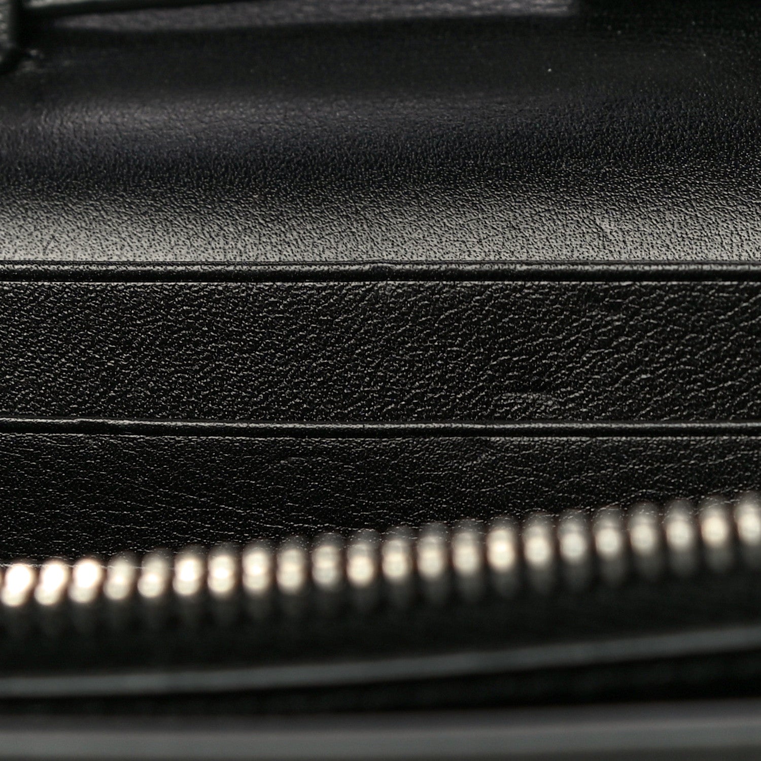 Saint Laurent Calfskin Heart Studded Monogram Chain Wallet Black 11 of 17