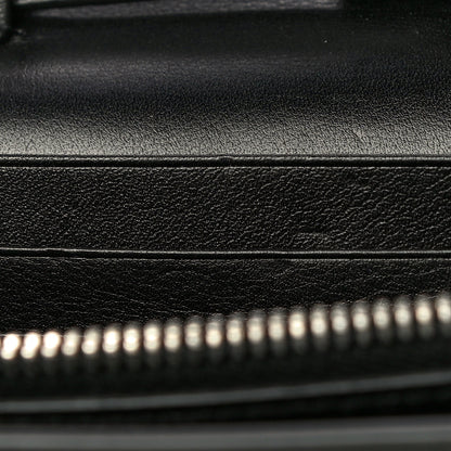 Saint Laurent Calfskin Heart Studded Monogram Chain Wallet Black 11 of 17