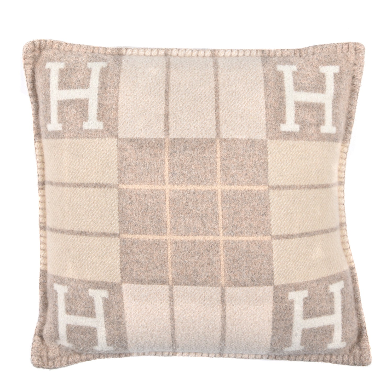 Hermes Wool Cashmere Avalon III Pillow PM Coco Camomille 1 of 3
