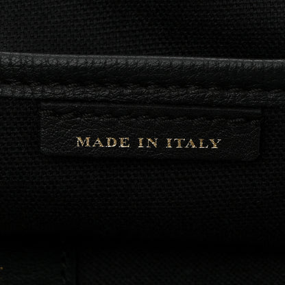 Burberry Derby Calfskin House Check Medium Welburn Tote  Black 7 of 11