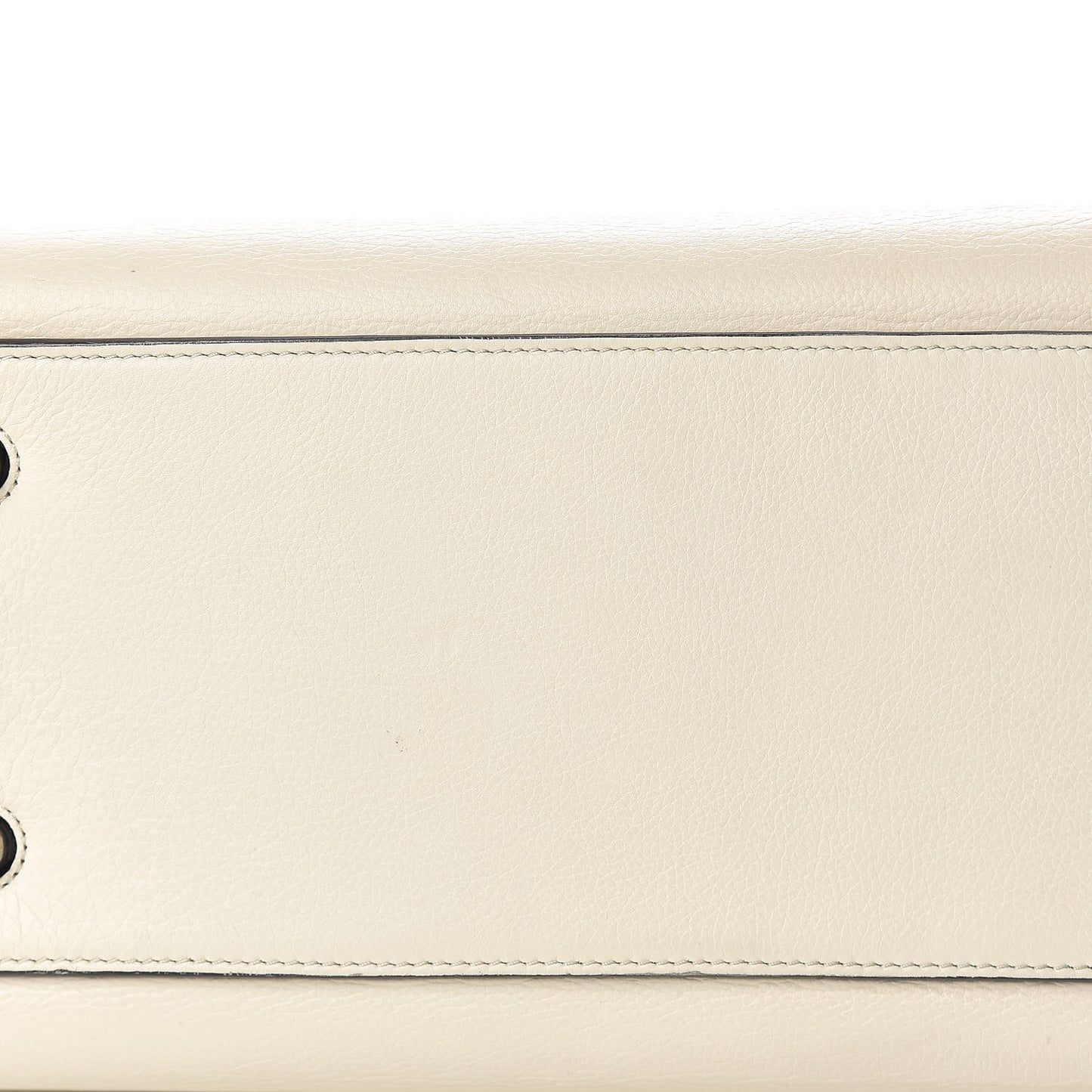 Grained Calfskin Medium Edge Shoulder Bag Cream