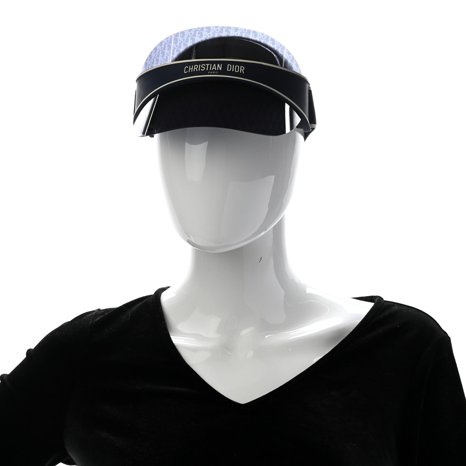 Christian Dior Oblique DiorClub V1U Sun Visor Blue 2 of 10
