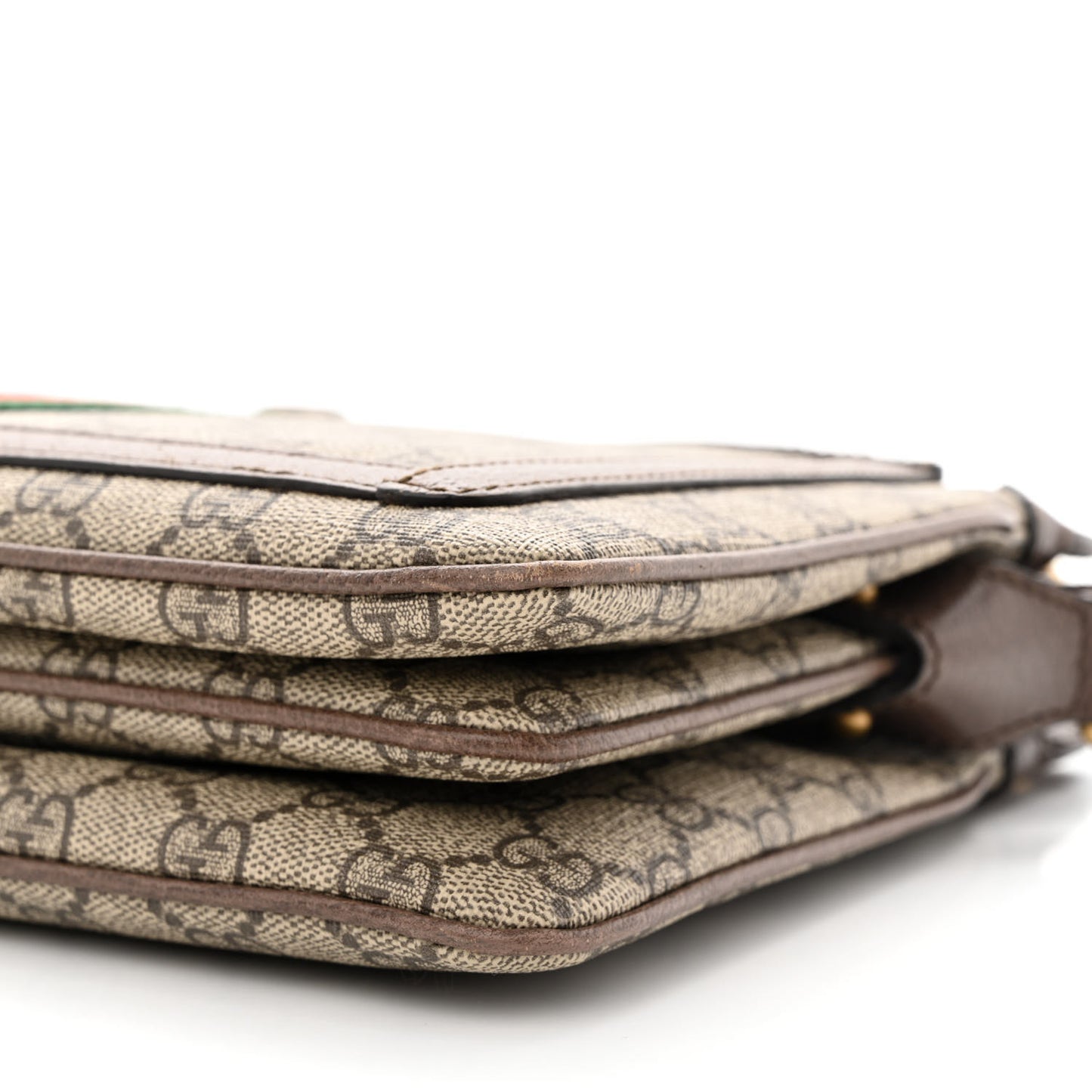 GG Supreme Monogram Web Medium Ophidia Shoulder Bag Beige New Acero