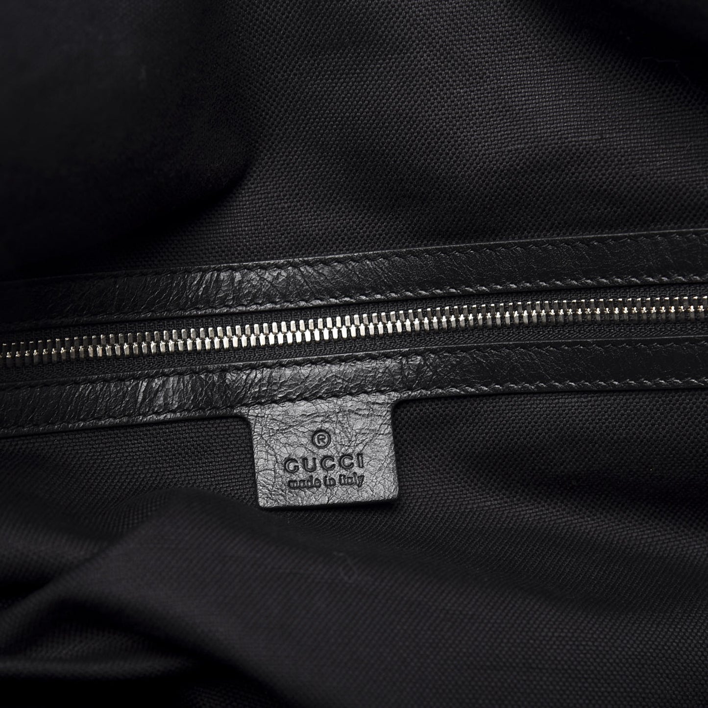 Soft Calfskin Large GG Top Handle Duffle Black