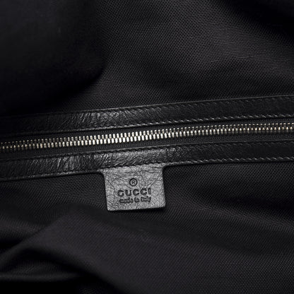 Gucci Soft Calfskin Large GG Top Handle Duffle Black 5 of 11