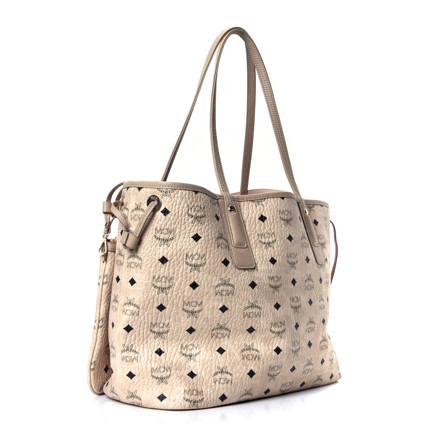 Visetos Medium Liz Reversible Shopper Tote Beige