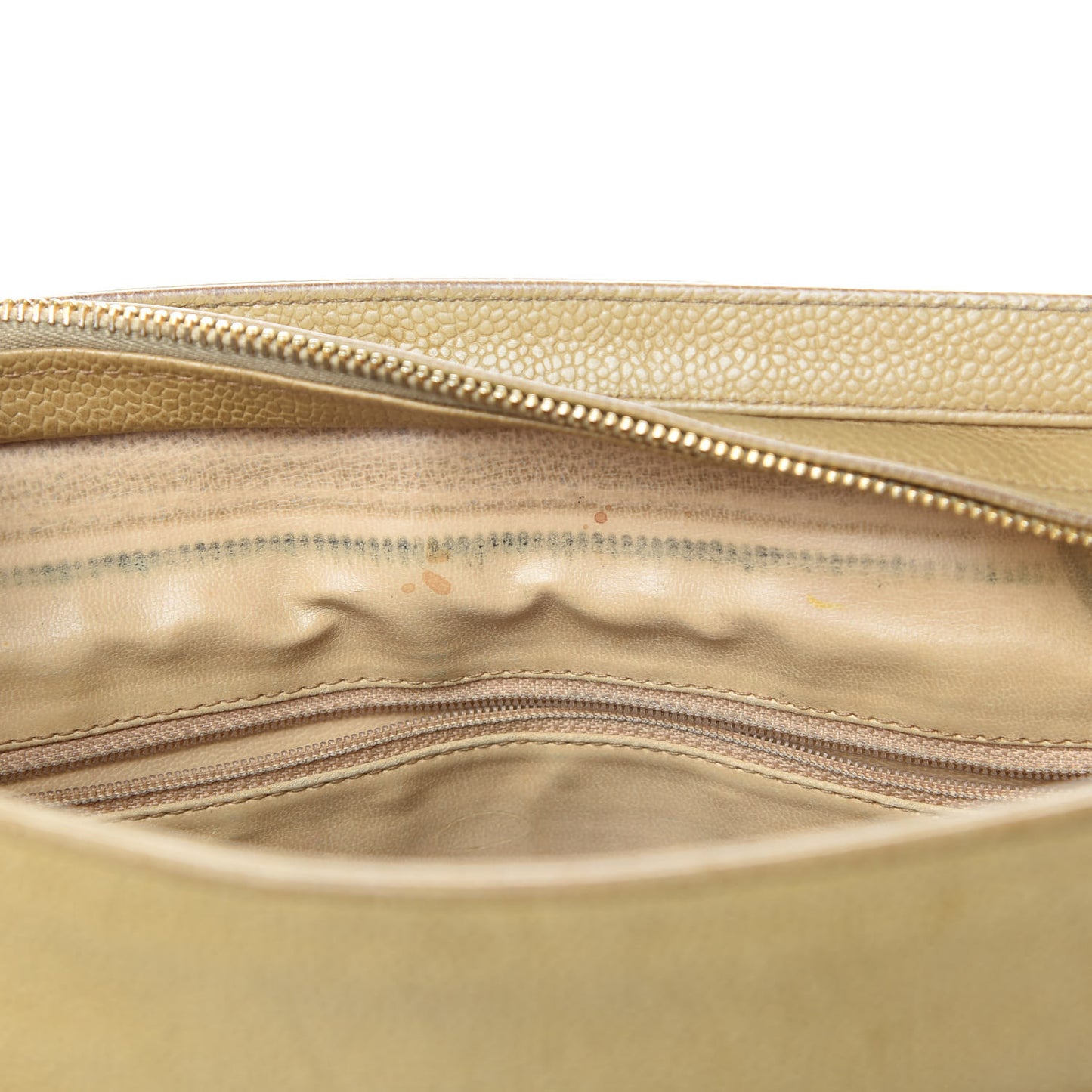 Caviar Shoulder Bag Beige