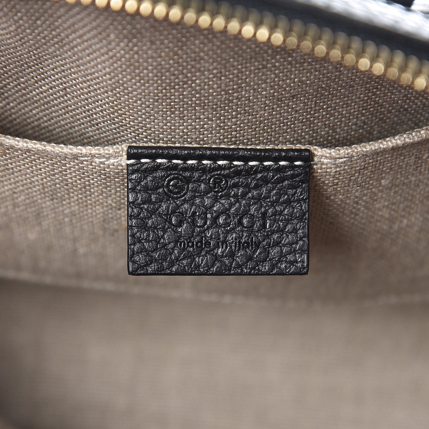 Dollar Calfskin Small GG Charm Dome Bag Black