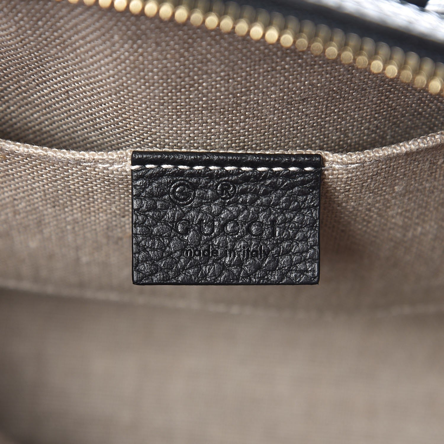 Gucci Dollar Calfskin Small GG Charm Dome Bag Black 7 of 7