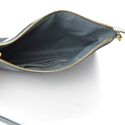 Burberry Patent Peyton Crossbody Clutch Bag Celadon Blue 5 of 12