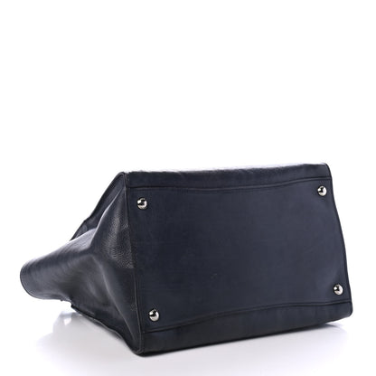 Prada Glace Calf Twin Pocket Tote Denim 3 of 4